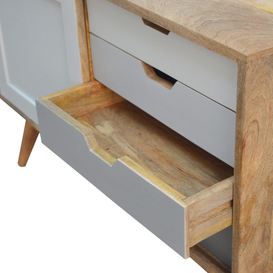 in136 grey gradient sliding sideboard