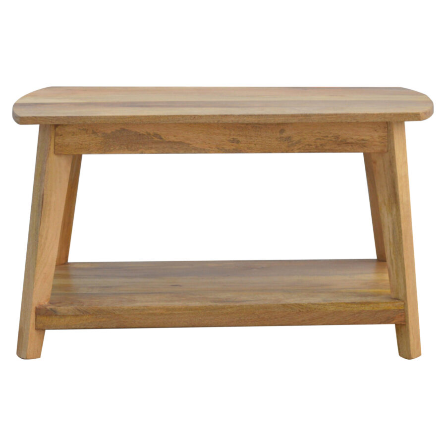 nordic style coffee table with shelf