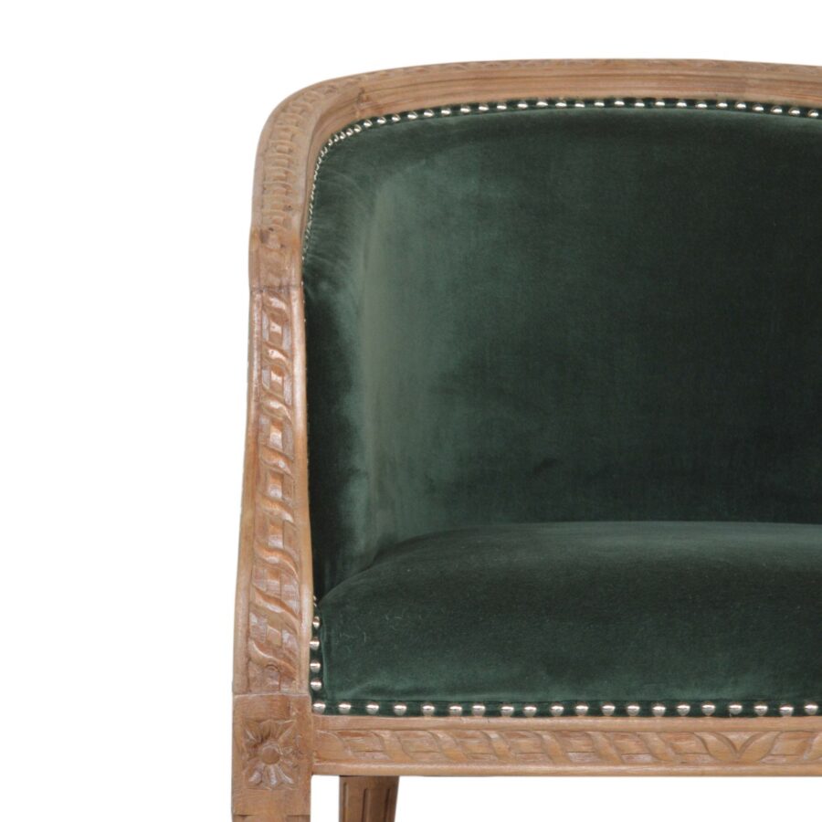 in1402 emerald velvet occasional chair