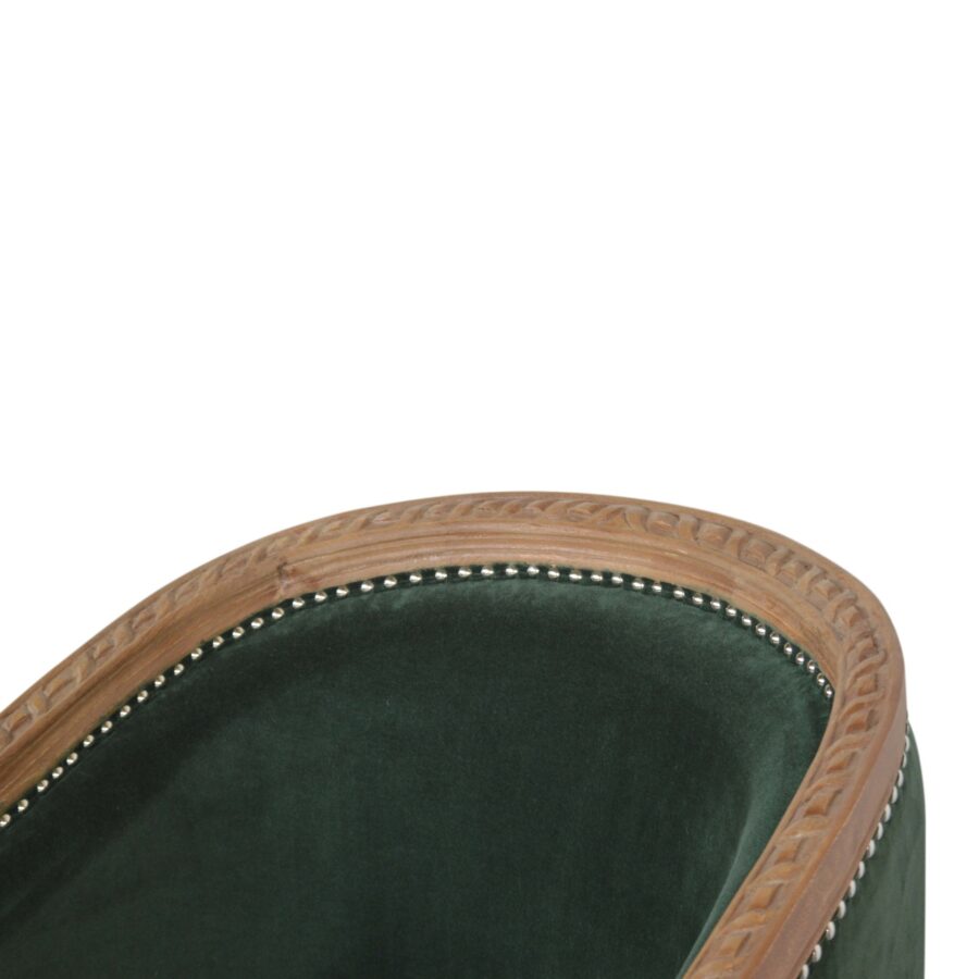 in1402 emerald velvet occasional chair