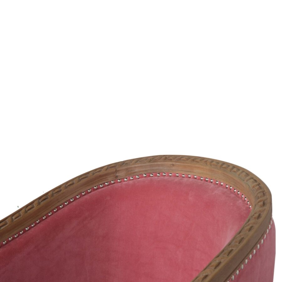 in1404 pink velvet occasional chair