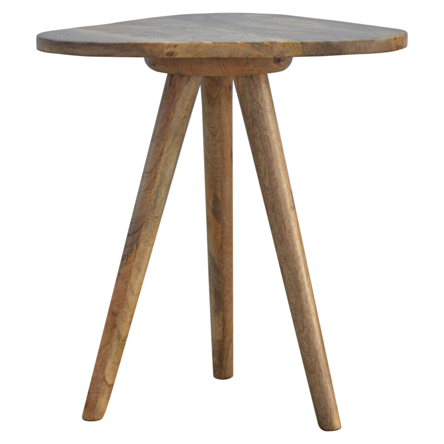 triangular accent tripod stool