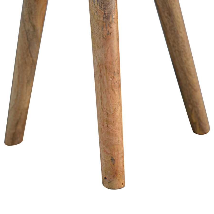triangular accent tripod stool