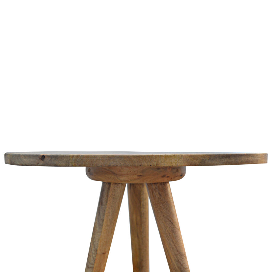 triangular accent tripod stool