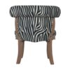 in1437 zebra print chair