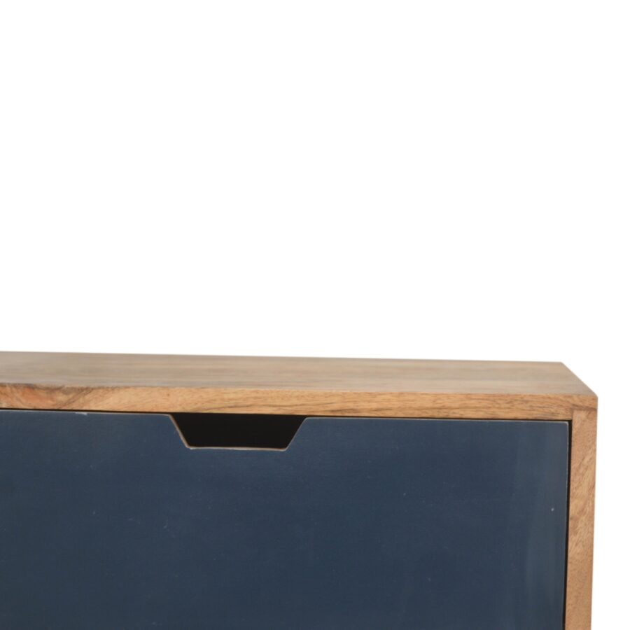 in1483 navy multi bedside with removable drawers