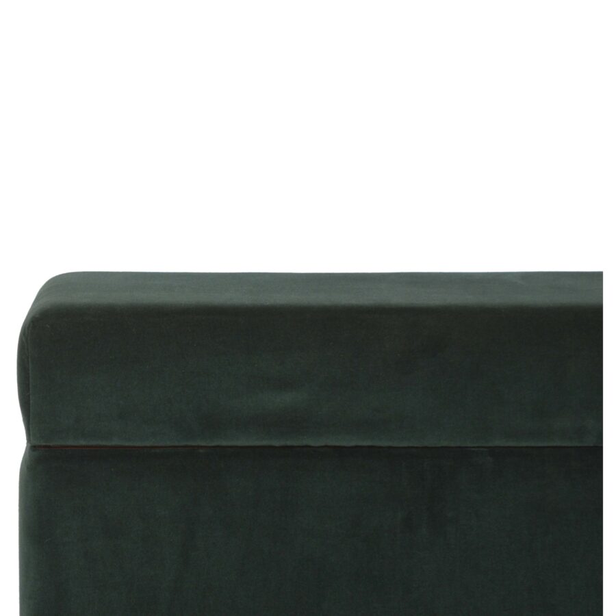 in1528 emerald cotton velvet storage box