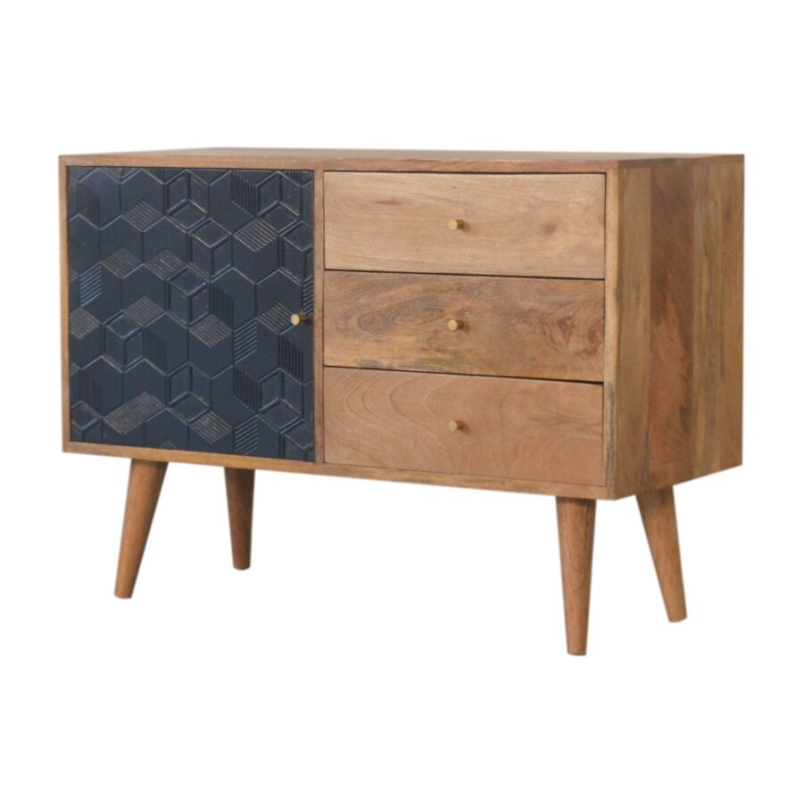 in1531 acadia black cabinet with drawers