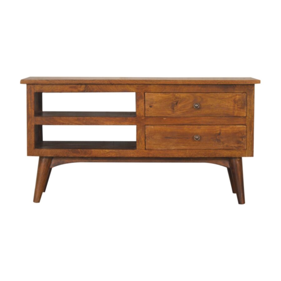 in1541 chestnut nordic style tv unit