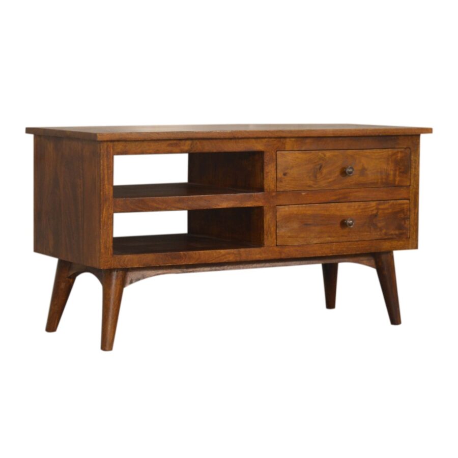 in1541 chestnut nordic style tv unit