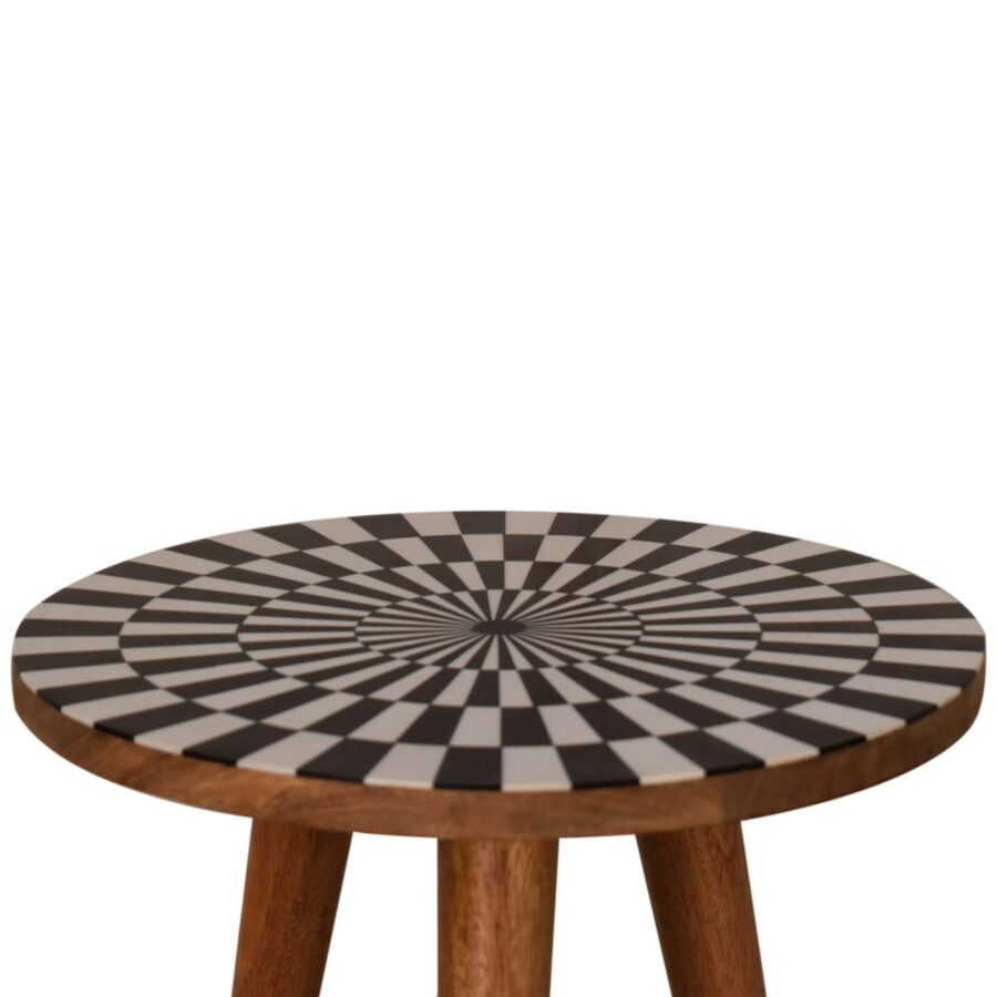 in1579 spiral end table