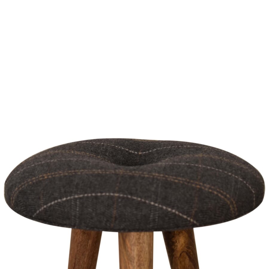 in1583 tweed patterned footstool
