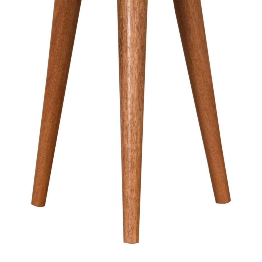 in1583 tweed patterned footstool