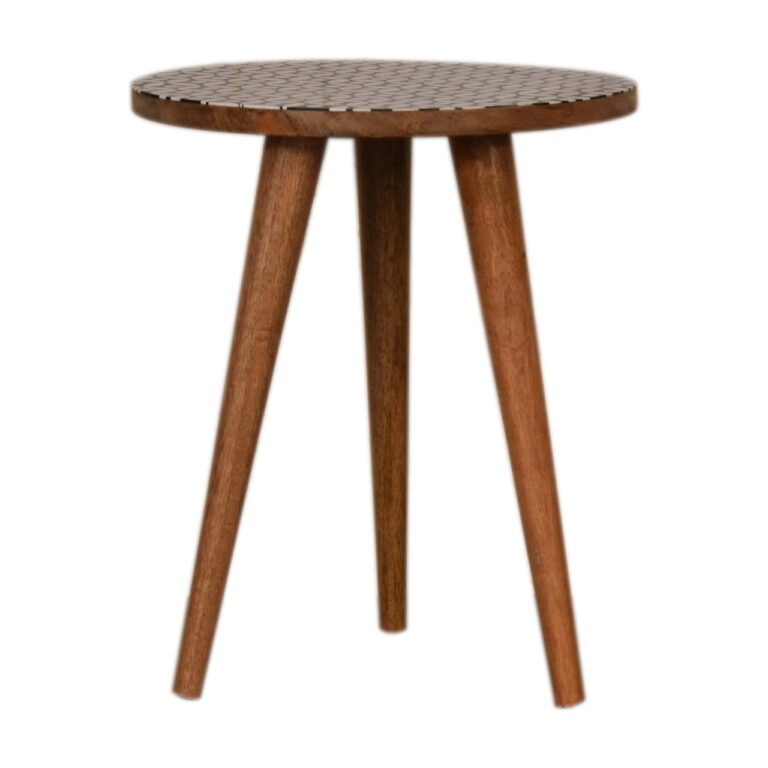 in1588 diamond print end table