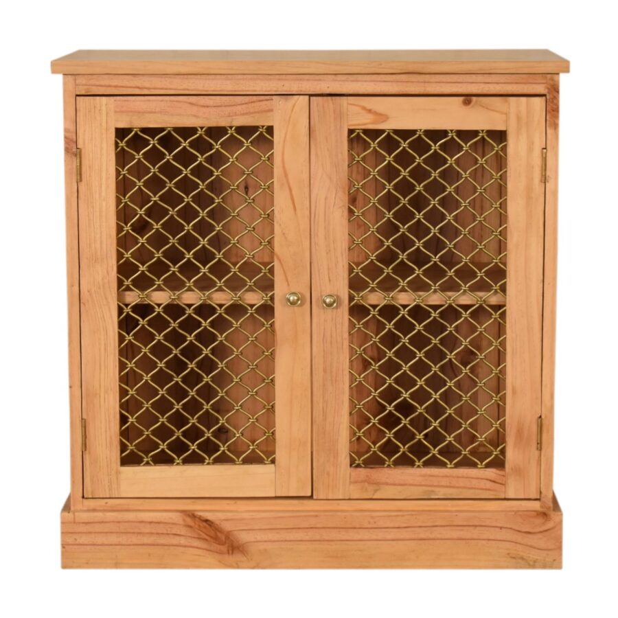 in1606 caged pine cabinet