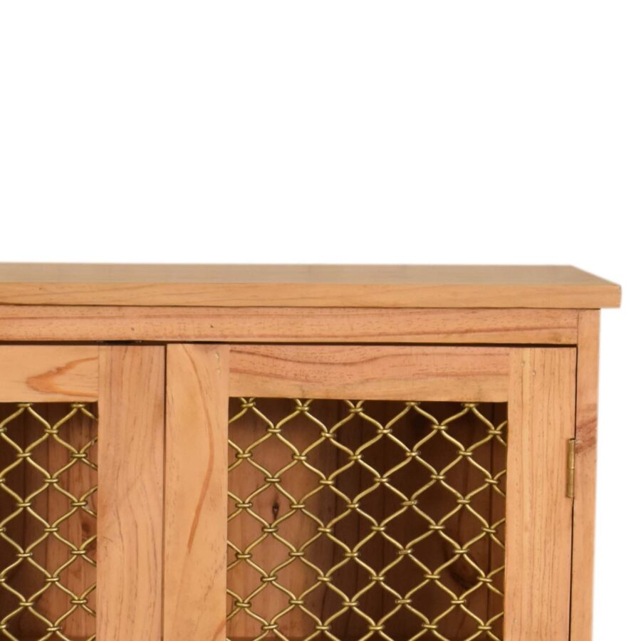 in1606 caged pine cabinet