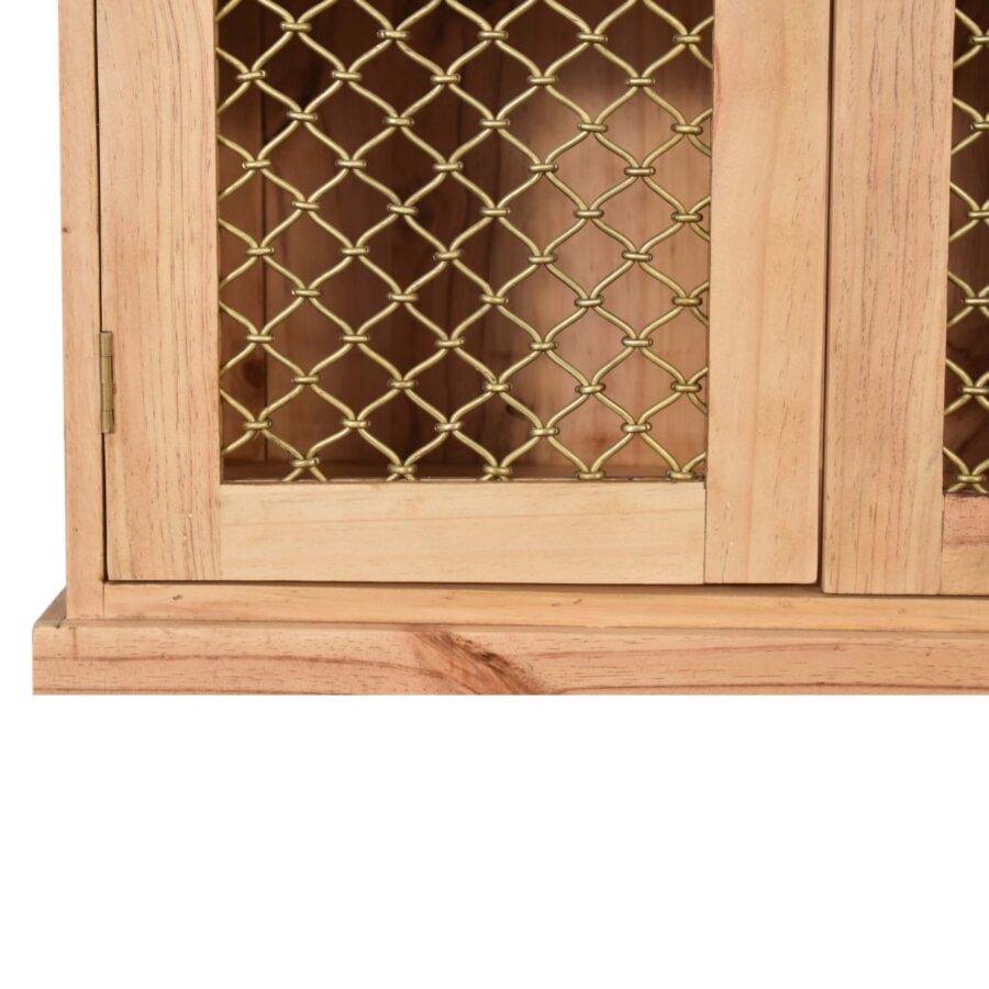 in1606 caged pine cabinet
