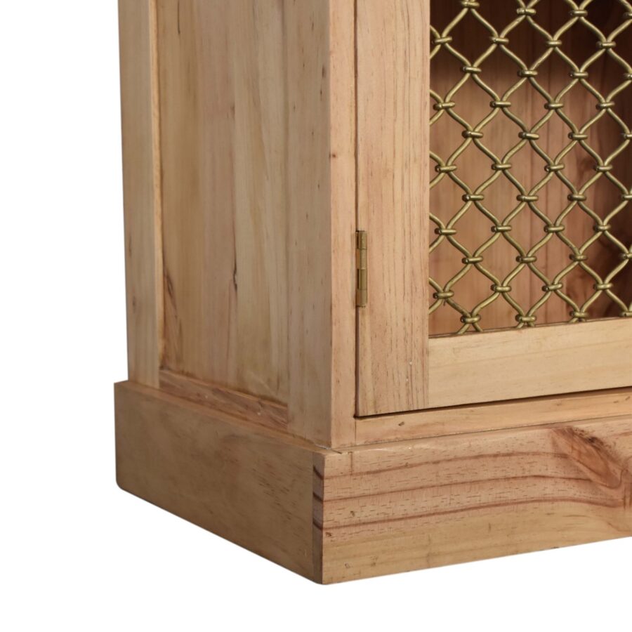 in1606 caged pine cabinet