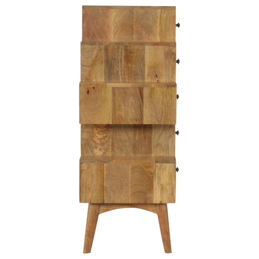 mobiletto a torre in legno massello