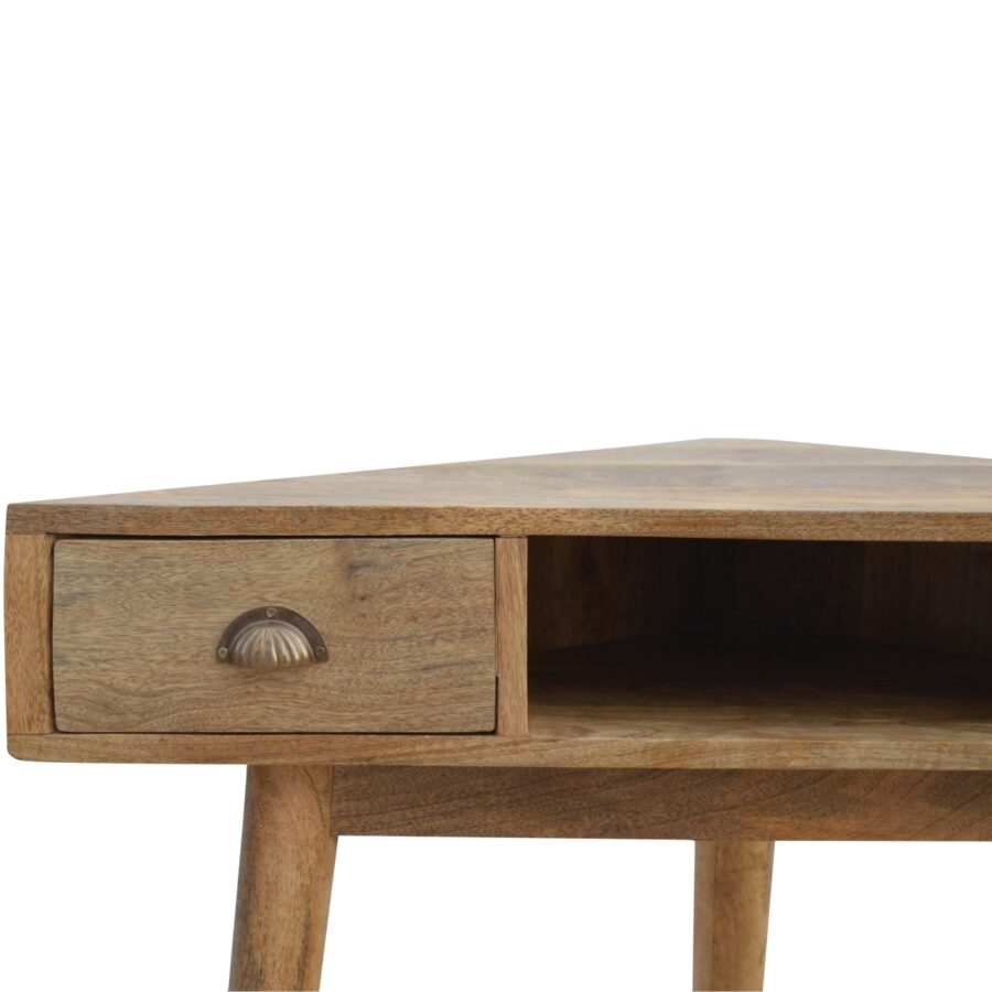 solid wood corner writing desk