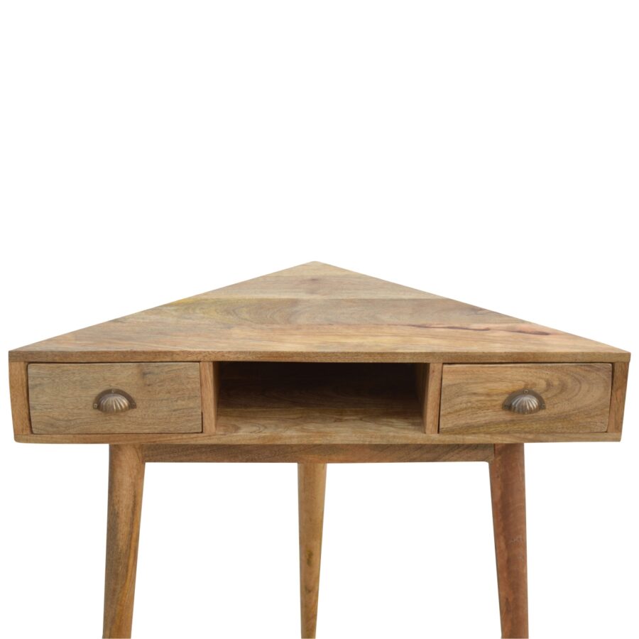 solid wood corner writing desk