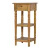 solid wood telephone table with turned legs