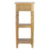 solid wood telephone table with turned legs