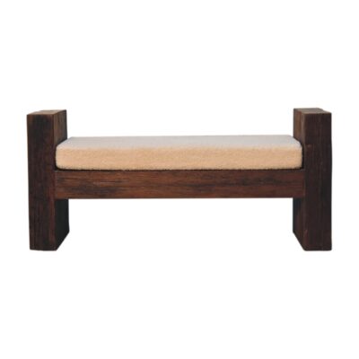 in3504 reclaimed boucle bench