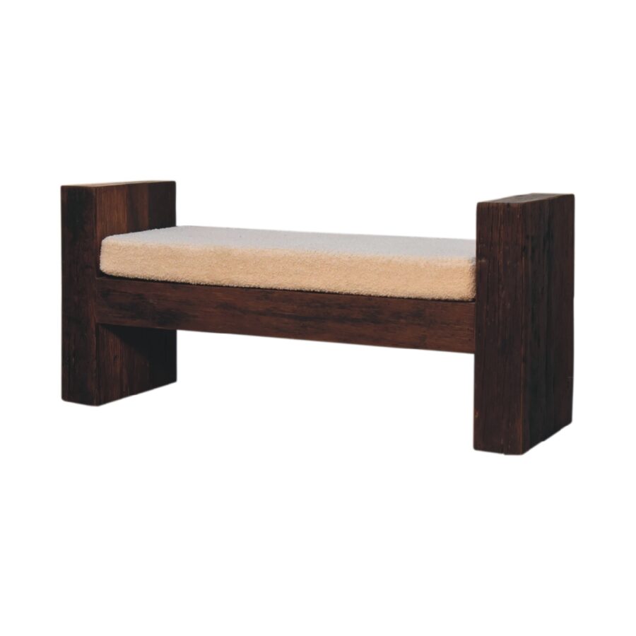 in3504 reclaimed boucle bench