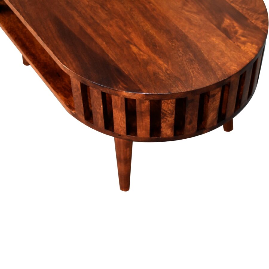 in3552 ariella chestnut coffee table