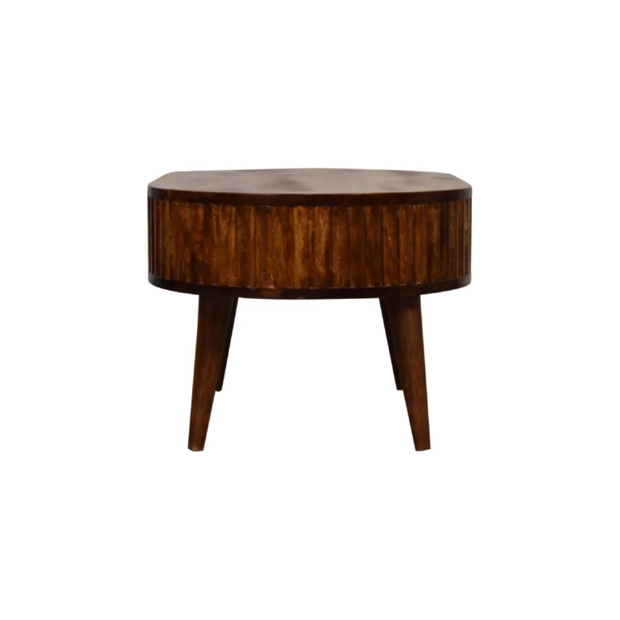 in3553 stripe chestnut coffee table