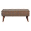 in3558 multi tweed bench with bufallo piping