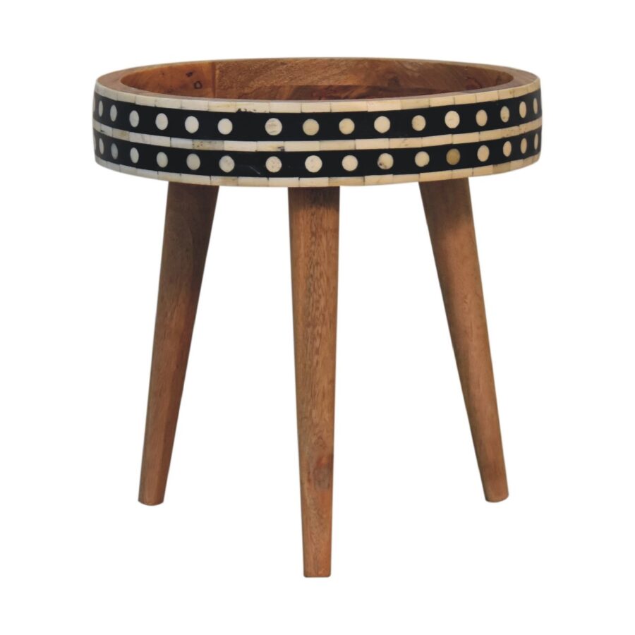 in3563 mini patterned nordic style end table