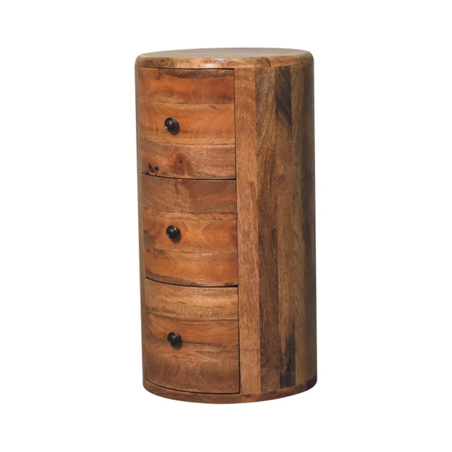 in3603 oak ish drum chest