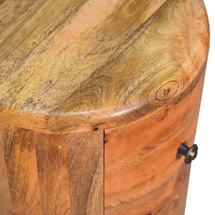 in3603 oak ish drum chest