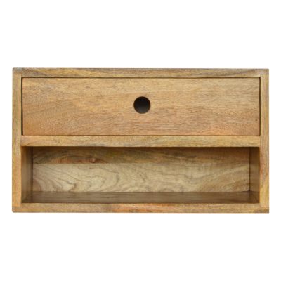 solid wood wall mounted bedside