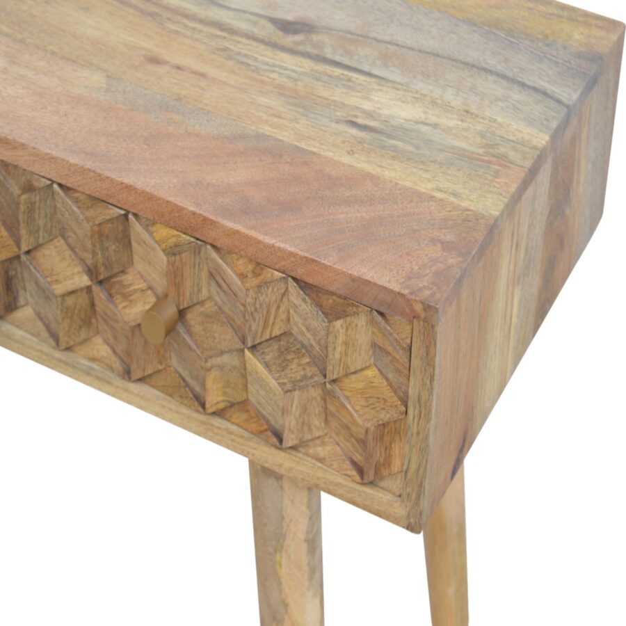 in700 cube carved console table