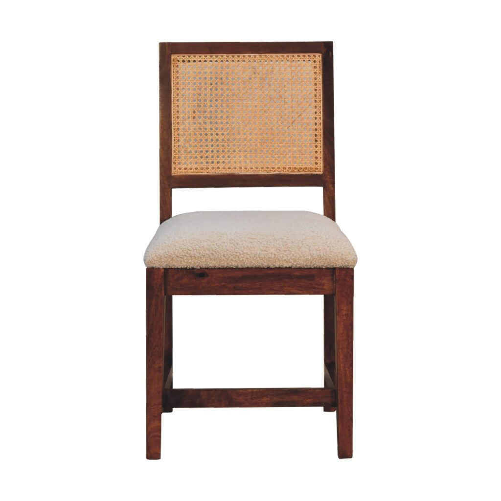 cadeira in3587 rattan boucle castanha