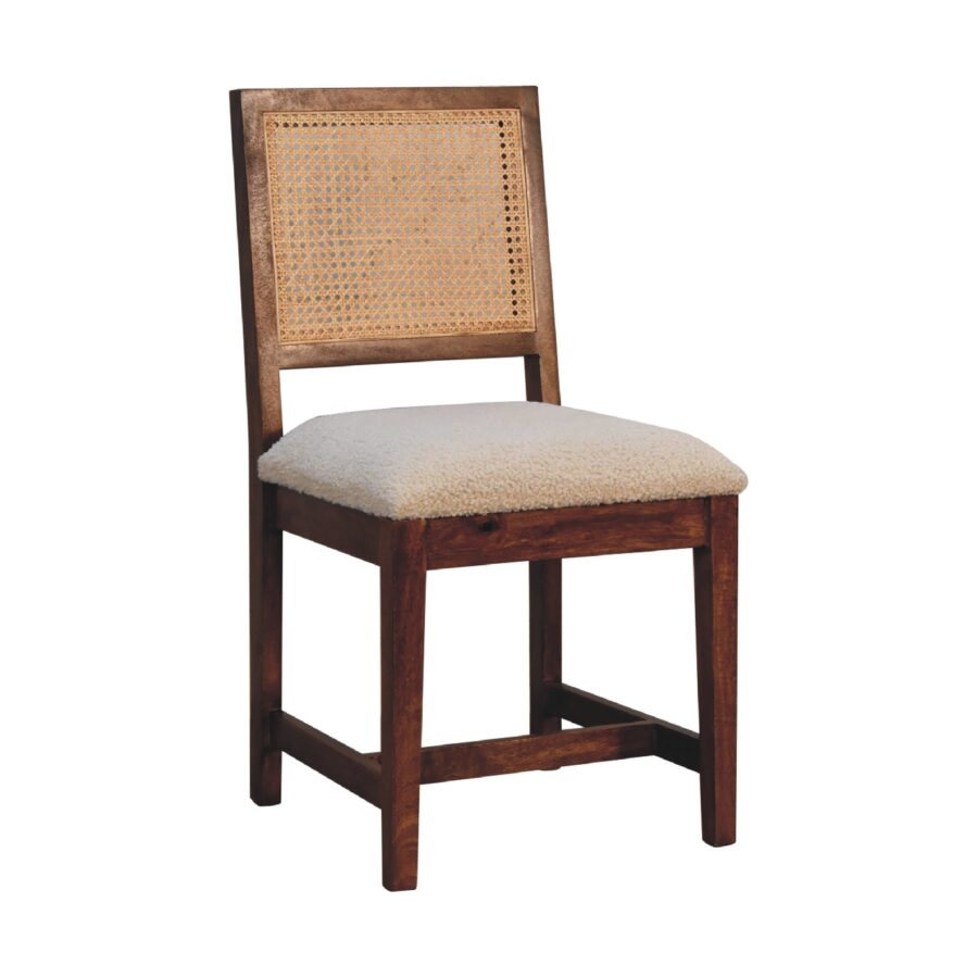 cadeira in3587 rattan boucle castanha