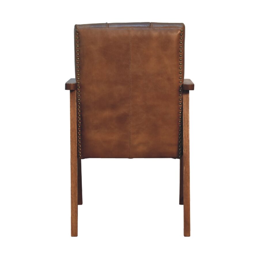 in3579 brun buffalo läder stol