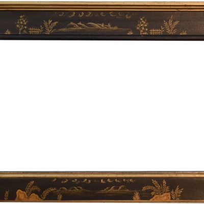 Antique-style decorative fireplace surround with mirror.