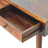 Chestnut Hallway 2 Drawer Console Table - Image 7