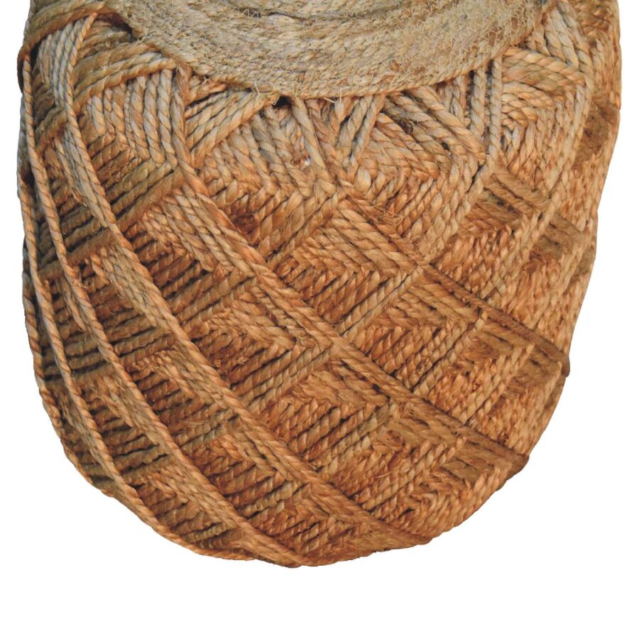 Close-up of textured woven rope.