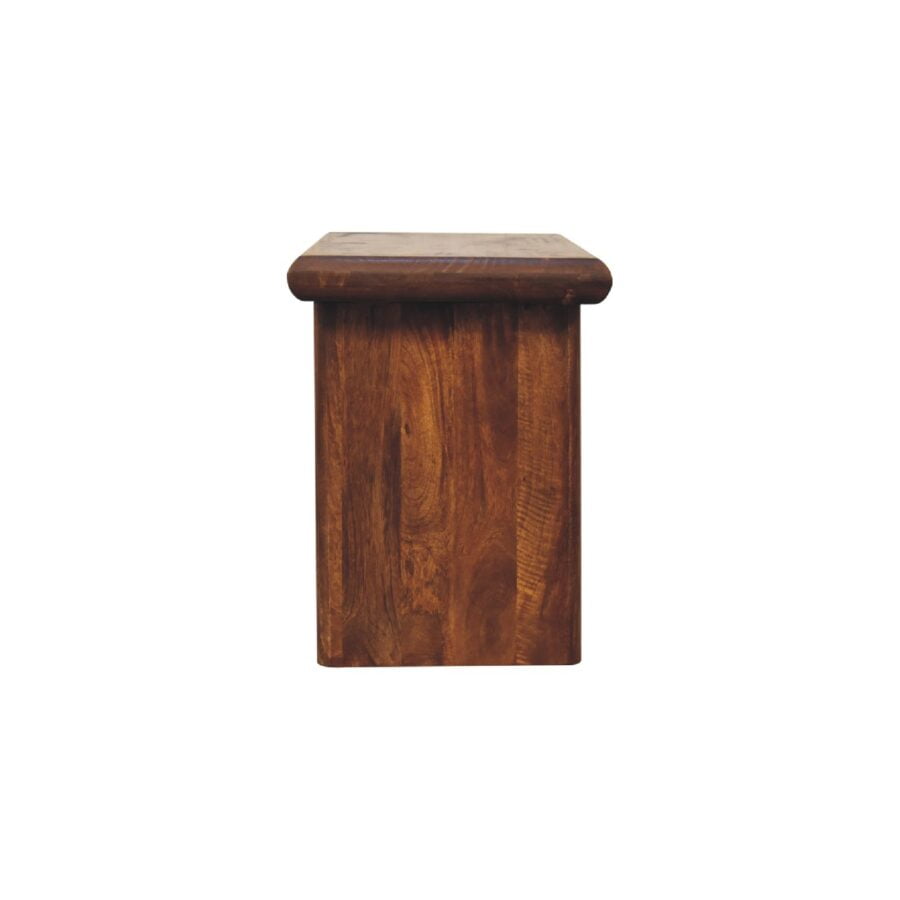 Wooden stool isolated on white background