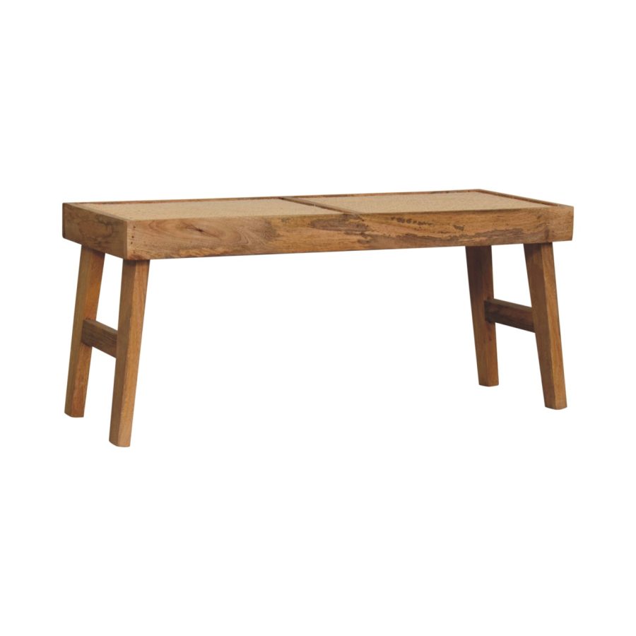 Open Rattan Bench - Image 3