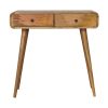 Oak-ish Curved Hallway Table - Image 2