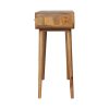 Oak-ish Curved Hallway Table - Image 9