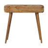 Oak-ish Curved Hallway Table - Image 10