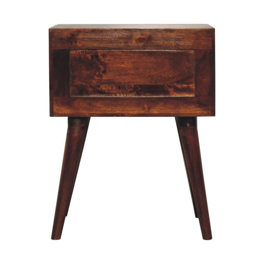 Chestnut T-Bar Nordic Bedside - Image 10