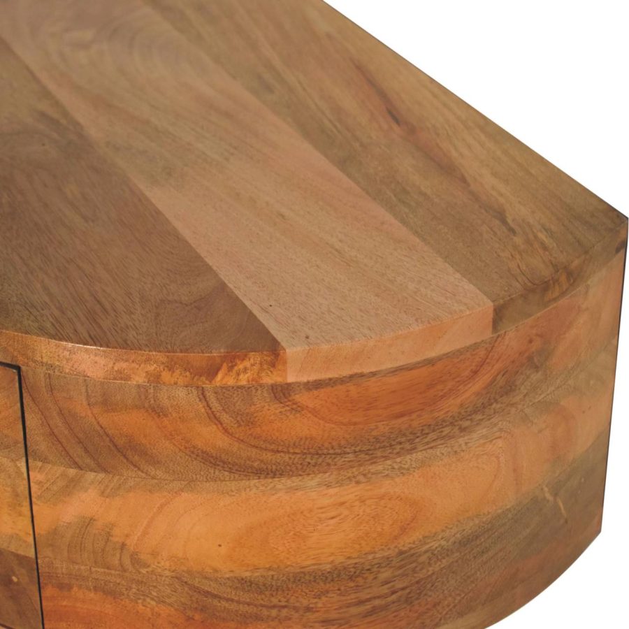 Large Wall Mounted Rounded Bedside - Image 6
